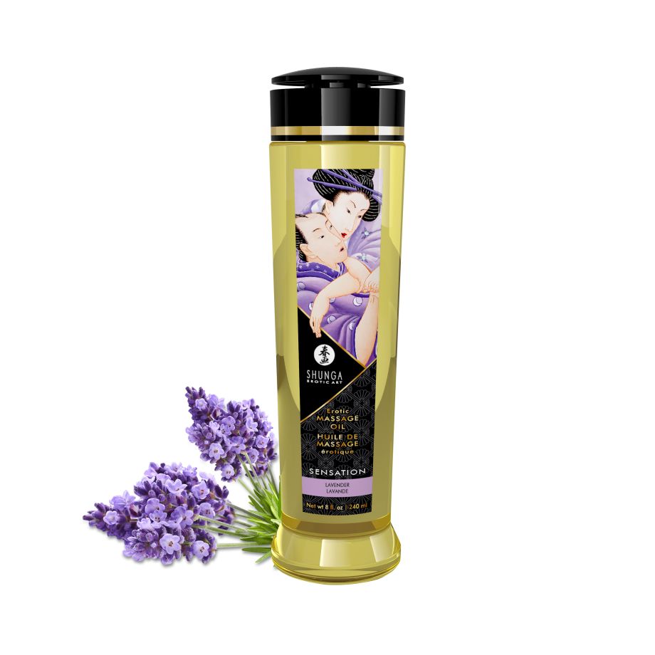 Масло массажное Shunga Sensation Lavender "Ощущения Лаванды", 240мл