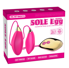Виброяца "Sole Egg" на д.у. розовые