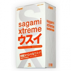 Презервативы SAGAMI Xtreme 0.04мм ультратонкие латексные 15шт.