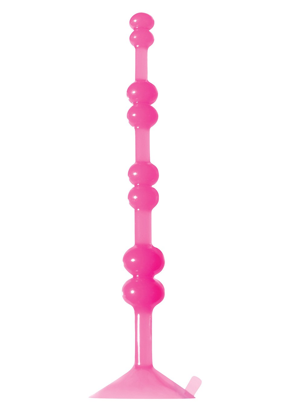 Анальная елочка на присоске Aspire Pleasure Beads, розовая 16,8 см