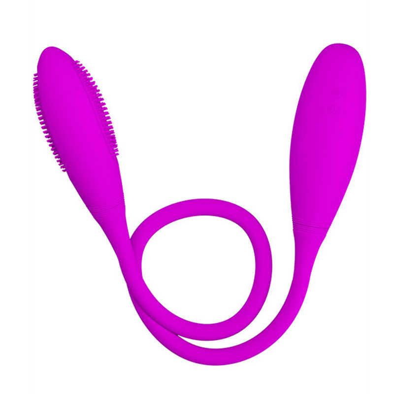Мини-вибратор Snaky Vibe на гибком стержне, 7 видов вибрации, розовый