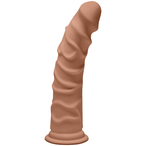 Фаллоимитатор на присоске The D - Ragin’ D 8 - Caramel, коричневый 20,3 см