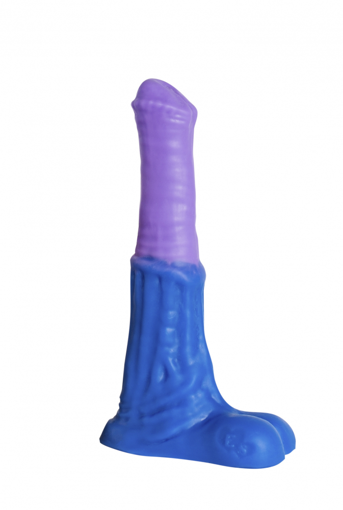 Фаллоимитатор Пегас Mini, сине-фиолетовый 17 см
