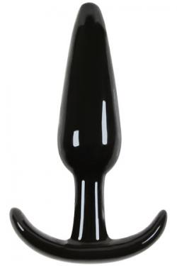 Анальная пробка Jelly Rancher T-Plug - Smooth - Black гладкая черная 11 см