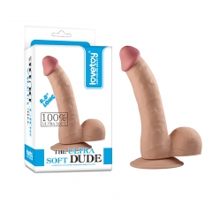 Фаллоимитатор с мошонкой The Ultra Soft Dude 8,8 LOVETOY 20 см