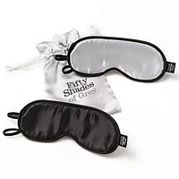 Маска на глаза Soft Blindfold Twin Pack, черная - Fifty Shades of Grey