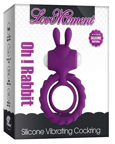 Виброкольцо Love Moment "Rabbit", Purple