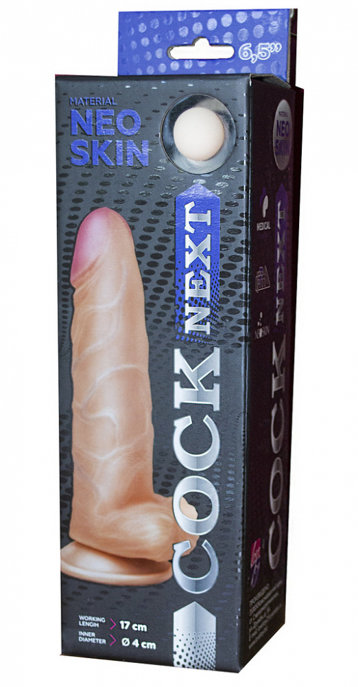 Фаллоимитатор на присоске с мошонкой COCK NEXT 6,5 телесный 15.0 см