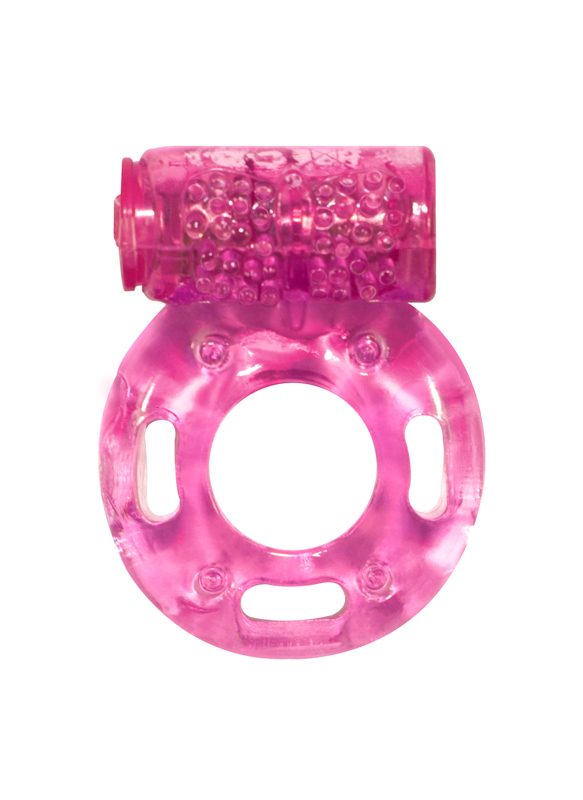 Эрекционное кольцо с вибрацией Rings Axle-pin pink 