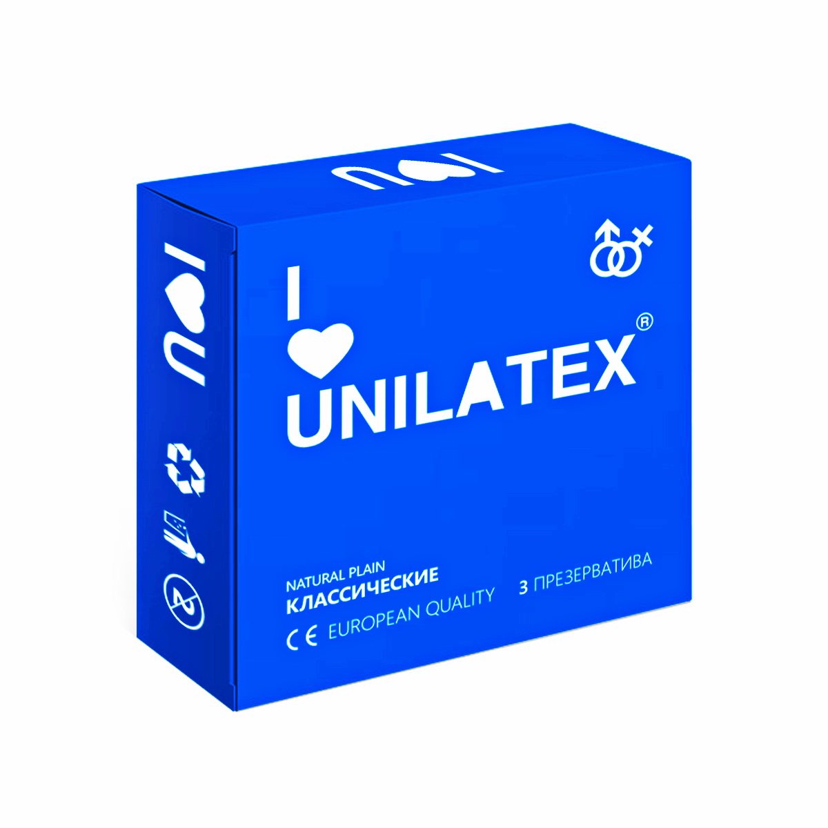 Презервативы гладкие Unilatex® Natural Plain, 3 шт