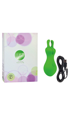 Вибромассажер Lust L1, силикон, зеленый