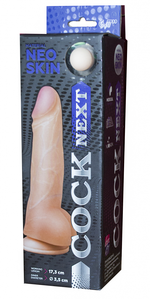 Фаллоимитатор с мошонкой COCK NEXT 6,7 телесный 17,3 см 