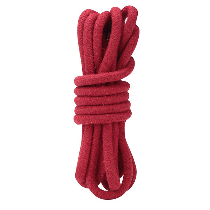 Красная хлопковая веревка для связывания - 3 м. Lux Fetis