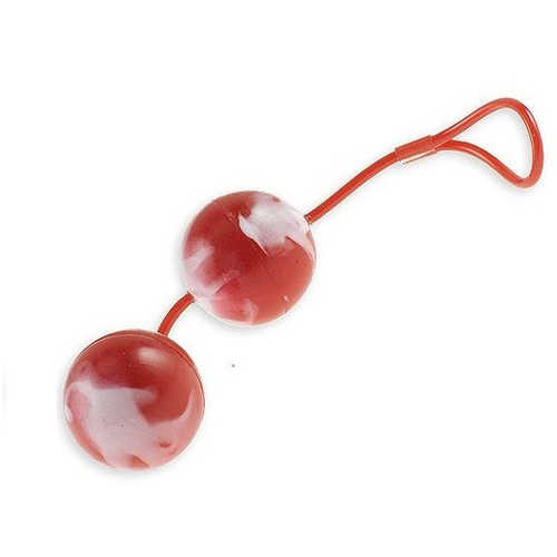 Вагинальные шарики "Duoballs", красные