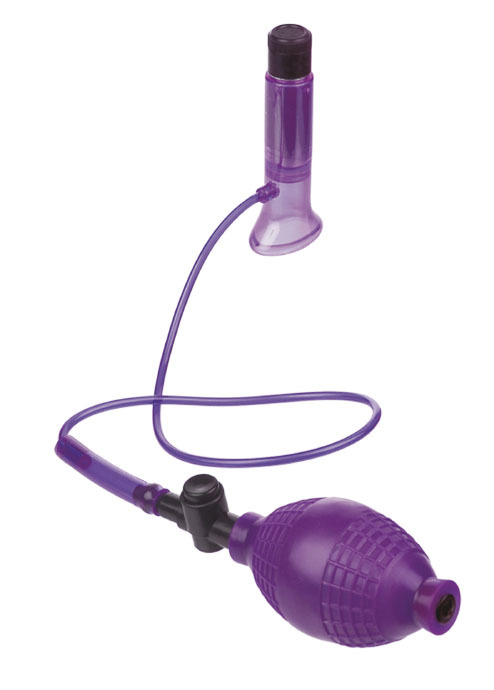 Помпа женская SUCK-HER для клитора с вибрацией фиолетовая