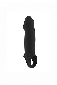 Увеличивающая насадка на пенис закрытого типа No.33 SONO Stretchy Penis Extension - Black
