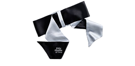 Наручники Галстук-фиксация Satin Restraint Wrist Tie черный с серым