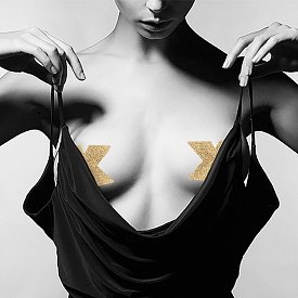 Bijoux Indiscrets Украшение на грудь Flash Heart золотое