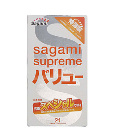 Презервативы SAGAMI Supreme Xtreme 0.04мм ультратонкие латексные, 1 шт
