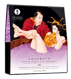 Порошок для принятия ванны Lovebath "Чувственный лотос" Shunga Erotic Art, 650 гр скидка 20%