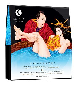 Порошок для принятия ванны LOVEBATH Океанское искушение SHUNGA 650 гр скидка 20%