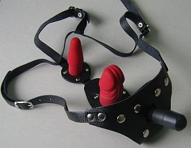 Страпон-трусики "BDSM атрибутика", чёрные 3152-1