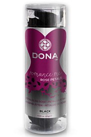 Ароматизированные лепестки Dona Rose Petals Black, черные