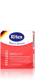 Презервативы Ritex Perfect Fit анатомической формы с накопителем - 3 шт.