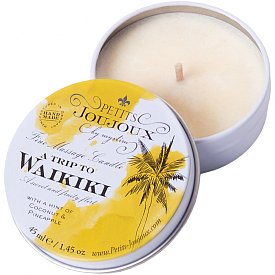 Массажная свеча аромат кокоса и ананаса WAIKIKI, 33 гр 